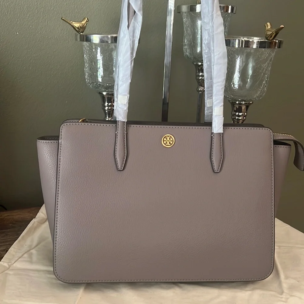 Tory Burch Robinson Pebbled Leather Tote Bag